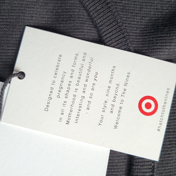 NWT The Nines by HATCH Black 3/4 Sleeve Ribbed Jersey Maternity Midi Dress Small - Picture 7 of 10